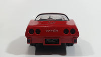 Motor Max 1979 Chevrolet Corvette T-Tops Red 1/24 Scale No.73244 & 68044 Die Cast Toy Car Vehicle with Opening Hood and Doors