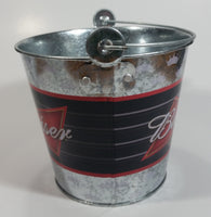 2006 Anheuser-Busch Budweiser King of Beers Galvanized Metal Ice Bucket Pail with Handle Bar Beer Collectible