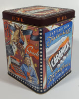 Cadbury's Caramilk at the Movies Chocolate Candy Bar Cinema Film Themed Tin Metal Hinged Container 1 of 3 in Series Snack Sweets Collectible