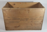 Vintage Canadian Industries Limited C-I-L Ditching Dynamite 50% High Explosives Dovetail Wood Crate Box Blasting Collectible - Montreal, Quebec