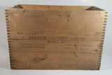Vintage Canadian Industries Limited C-I-L Ditching Dynamite 50% High Explosives Dovetail Wood Crate Box Blasting Collectible - Montreal, Quebec