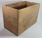 Vintage Canadian Industries Limited C-I-L Ditching Dynamite 50% High Explosives Dovetail Wood Crate Box Blasting Collectible - Montreal, Quebec