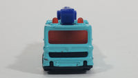 2002 Matchbox Snorkel Fire Truck Light Blue Die Cast Toy Car Vehicle McDonald's Happy Meal #4