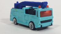 2002 Matchbox Snorkel Fire Truck Light Blue Die Cast Toy Car Vehicle McDonald's Happy Meal #4