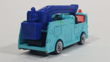 2002 Matchbox Snorkel Fire Truck Light Blue Die Cast Toy Car Vehicle McDonald's Happy Meal #4