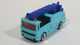 2002 Matchbox Snorkel Fire Truck Light Blue Die Cast Toy Car Vehicle McDonald's Happy Meal #4