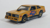 1983 Hot Wheels Flat Out 442 Metalflake Gold Die Cast Toy Muscle Car Vehicle GHO - Hong Kong