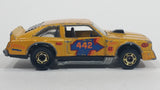 1983 Hot Wheels Flat Out 442 Metalflake Gold Die Cast Toy Muscle Car Vehicle GHO - Hong Kong