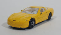 Welly 1999 Chevrolet Corvette Yellow 1/60 Scale No. 2023 Die Cast Toy Car Vehicle