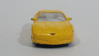 Welly 1999 Chevrolet Corvette Yellow 1/60 Scale No. 2023 Die Cast Toy Car Vehicle