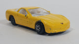 Welly 1999 Chevrolet Corvette Yellow 1/60 Scale No. 2023 Die Cast Toy Car Vehicle