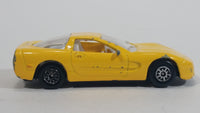 Welly 1999 Chevrolet Corvette Yellow 1/60 Scale No. 2023 Die Cast Toy Car Vehicle