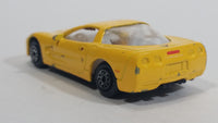 Welly 1999 Chevrolet Corvette Yellow 1/60 Scale No. 2023 Die Cast Toy Car Vehicle