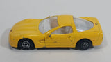 Welly 1999 Chevrolet Corvette Yellow 1/60 Scale No. 2023 Die Cast Toy Car Vehicle