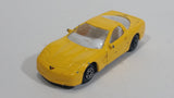 Welly 1999 Chevrolet Corvette Yellow 1/60 Scale No. 2023 Die Cast Toy Car Vehicle