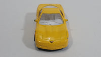 Welly 1999 Chevrolet Corvette Yellow 1/60 Scale No. 2023 Die Cast Toy Car Vehicle