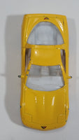 Welly 1999 Chevrolet Corvette Yellow 1/60 Scale No. 2023 Die Cast Toy Car Vehicle