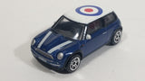 RealToy BMW New Mini Cooper Target Bullseye Dark Blue 1/56 Scale Die Cast Toy Car Vehicle