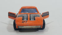 Majorette Mazda RX7 No. 257 Orange 1/56 Scale Die Cast Toy Car Vehicle with Opening Doors