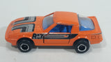 Majorette Mazda RX7 No. 257 Orange 1/56 Scale Die Cast Toy Car Vehicle with Opening Doors