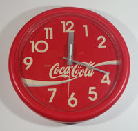 1992 Ritway Inc. Coca-Cola Coke Soda Pop Red Round Circular 14" Clock Collectible