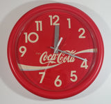 1992 Ritway Inc. Coca-Cola Coke Soda Pop Red Round Circular 14" Clock Collectible