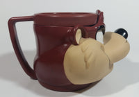 1992 Warner Bros. Looney Tunes Taz Tasmanian Devil Plastic Coffee Cup Mug Cartoon Collectible