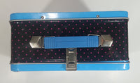 Disney Alice In Wonderland "Back" "That Way" Blue and Black Tin Metal Lunch Box