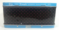 Disney Alice In Wonderland "Back" "That Way" Blue and Black Tin Metal Lunch Box