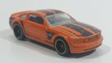 2014 Hot Wheels City 2005 Ford Mustang GT Orange Die Cast Toy Car Vehicle