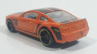 2014 Hot Wheels City 2005 Ford Mustang GT Orange Die Cast Toy Car Vehicle