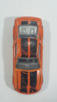 2014 Hot Wheels City 2005 Ford Mustang GT Orange Die Cast Toy Car Vehicle