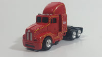 Coca-Cola Coke Soda Pop Christmas Themed Semi Tractor Truck Red Die Cast Toy Car Vehicle