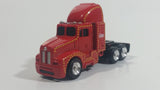 Coca-Cola Coke Soda Pop Christmas Themed Semi Tractor Truck Red Die Cast Toy Car Vehicle