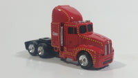 Coca-Cola Coke Soda Pop Christmas Themed Semi Tractor Truck Red Die Cast Toy Car Vehicle