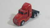 Coca-Cola Coke Soda Pop Christmas Themed Semi Tractor Truck Red Die Cast Toy Car Vehicle