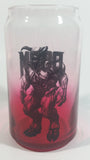 Doom Computer and Video Game Can Shaped Red and Clear 5 1/4" Tall Glass Cup