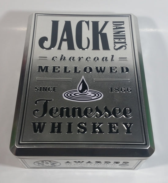 Limited Edition Jack Daniels Tennessee Whiskey Charcoal Mellowed Since 1866 Tin Container - No Alcohol - Empty