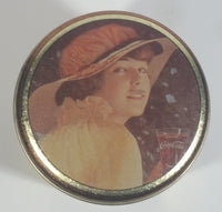 Coca-Cola Coke Soda Pop Small Round Vintage Reproduction Tin Container Beverage Collectible