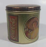 Coca-Cola Coke Soda Pop Small Round Vintage Reproduction Tin Container Beverage Collectible