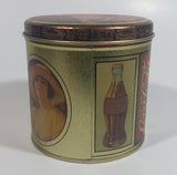 Coca-Cola Coke Soda Pop Small Round Vintage Reproduction Tin Container Beverage Collectible