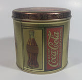 Coca-Cola Coke Soda Pop Small Round Vintage Reproduction Tin Container Beverage Collectible
