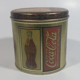 Coca-Cola Coke Soda Pop Small Round Vintage Reproduction Tin Container Beverage Collectible