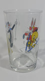 1990 Warner Bros. Looney Tunes Tweety Bird Sylvester The Cat Bugs Bunny Skiing Themed Cartoon Character 4" Tall Glass Cup TV Show Collectible