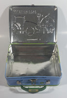 John Deere "Forever Farm" Tractor and Barn Themed Kids Tin Metal Lunch Box Farming Collectible