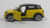 Siku Mini Cooper S Countrymen Yellow Die Cast Toy Car Vehicle with Opening Doors 1:55 Scale