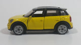 Siku Mini Cooper S Countrymen Yellow Die Cast Toy Car Vehicle with Opening Doors 1:55 Scale