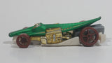 2011 Hot Wheels Thrill Racers Jungle Croc Rod Green and Gold Chrome Die Cast Toy Car Vehicle