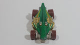 2011 Hot Wheels Thrill Racers Jungle Croc Rod Green and Gold Chrome Die Cast Toy Car Vehicle