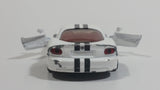 Siku 1434 Dodge Viper SRT10 White Die Cast Toy Car Vehicle with Opening Doors - Missing Driver Side Tire